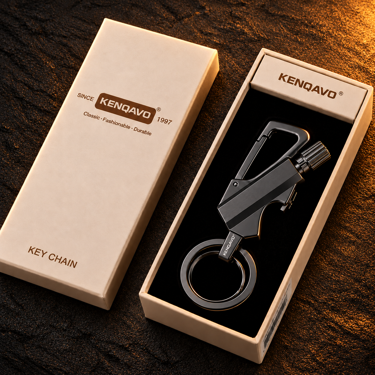 Refillable Permanent Match Bottle Opener Keychain