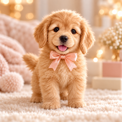 🐶💛 HOT SALE 49% OFF – Lifelike Robotic Golden Retriever Puppy | The Cutest Christmas Gift ✨🎄