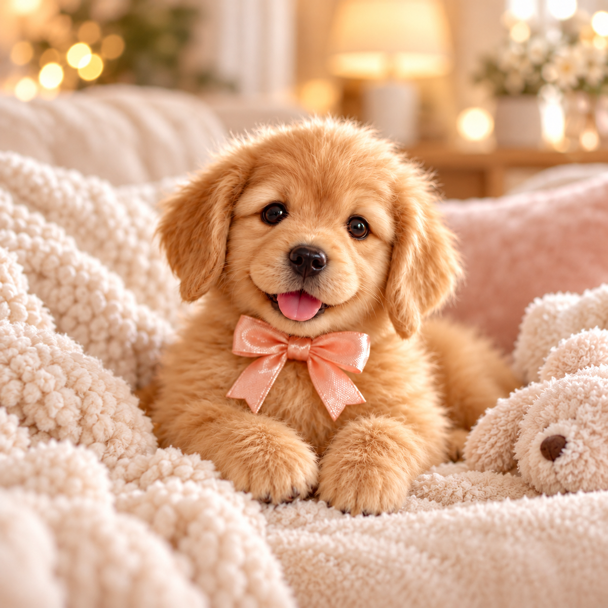 🐶💛 HOT SALE 49% OFF – Lifelike Robotic Golden Retriever Puppy | The Cutest Christmas Gift ✨🎄
