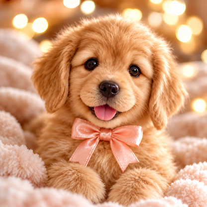 🐶💛 HOT SALE 49% OFF – Lifelike Robotic Golden Retriever Puppy | The Cutest Christmas Gift ✨🎄