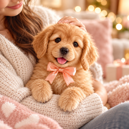 🐶💛 HOT SALE 49% OFF – Lifelike Robotic Golden Retriever Puppy | The Cutest Christmas Gift ✨🎄