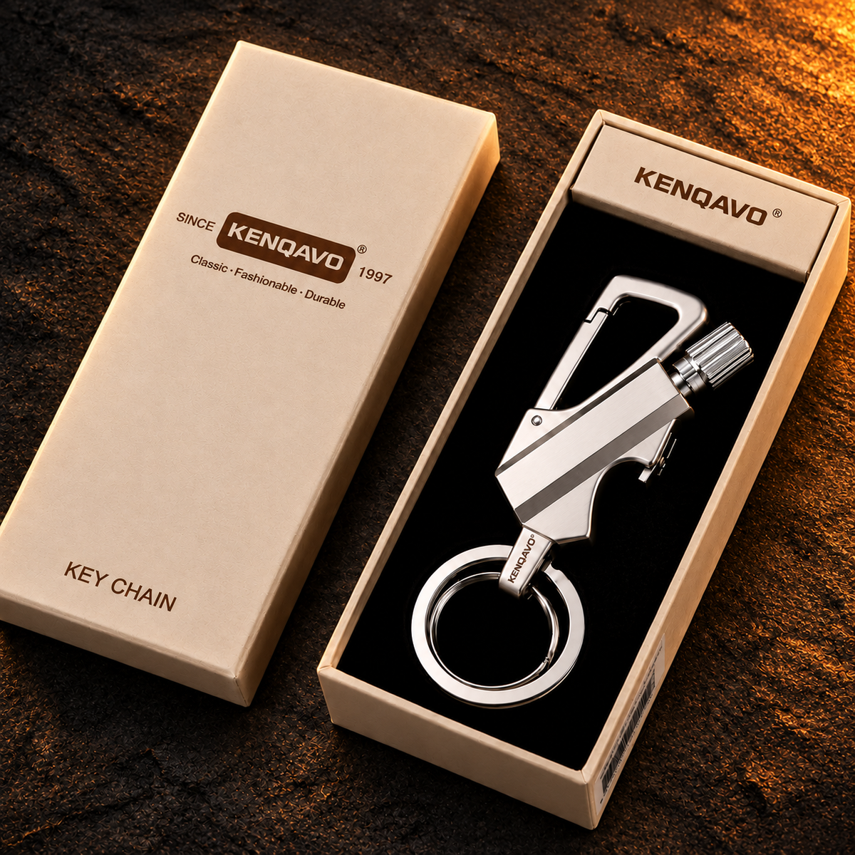 Refillable Permanent Match Bottle Opener Keychain