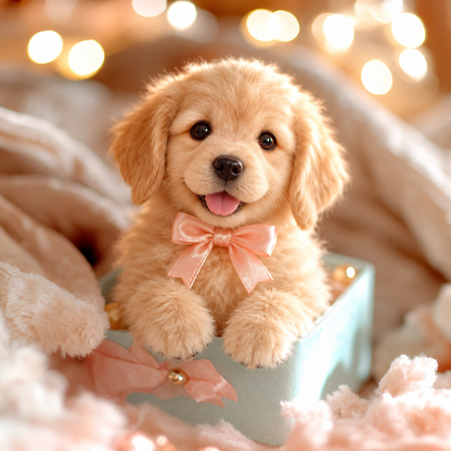 🐶💛 HOT SALE 49% OFF – Lifelike Robotic Golden Retriever Puppy | The Cutest Christmas Gift ✨🎄