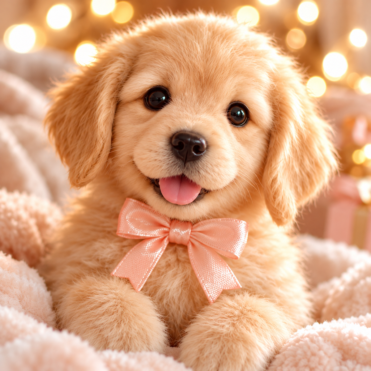 🐶💛 HOT SALE 49% OFF – Lifelike Robotic Golden Retriever Puppy | The Cutest Christmas Gift ✨🎄