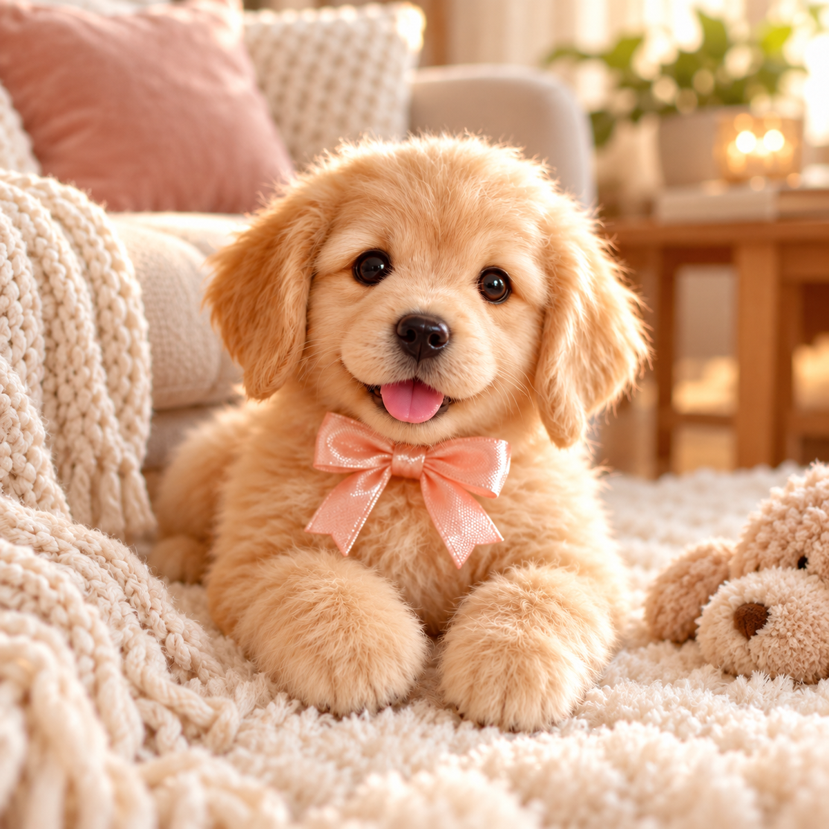 🐶💛 HOT SALE 49% OFF – Lifelike Robotic Golden Retriever Puppy | The Cutest Christmas Gift ✨🎄