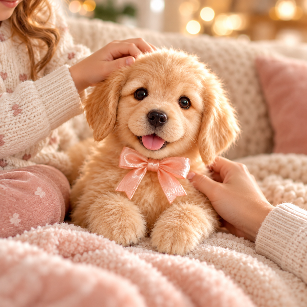 🐶💛 HOT SALE 49% OFF – Lifelike Robotic Golden Retriever Puppy | The Cutest Christmas Gift ✨🎄