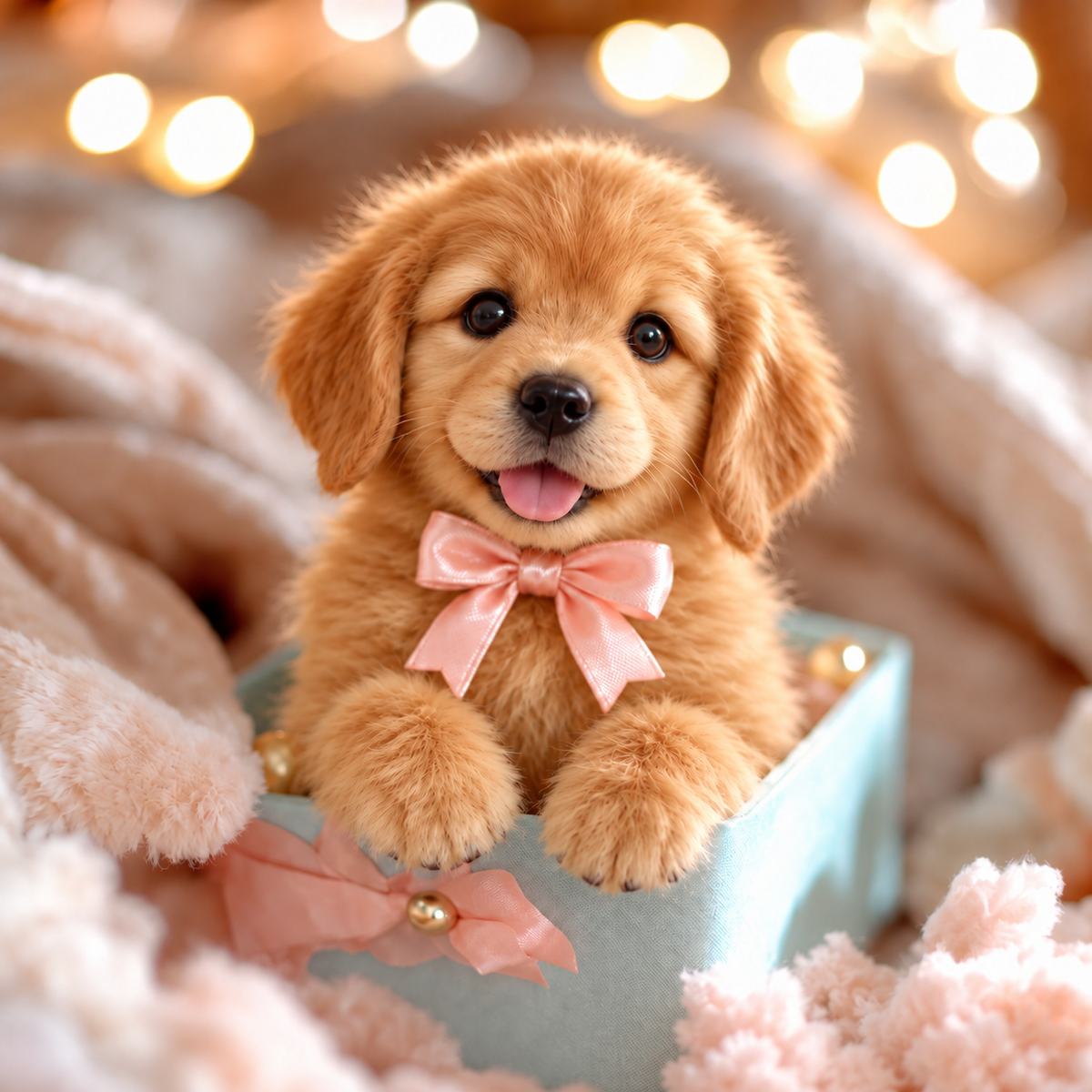 🐶💛 HOT SALE 49% OFF – Lifelike Robotic Golden Retriever Puppy | The Cutest Christmas Gift ✨🎄